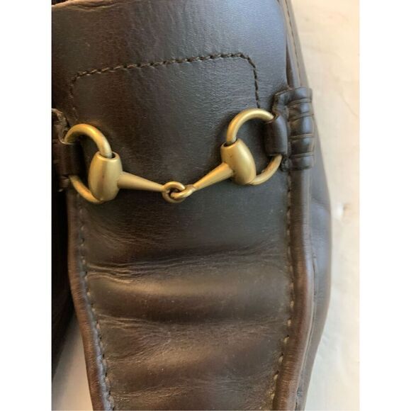 Gucci Horsebit brown leather loafers slip on men\'s size 10.5 main image 8